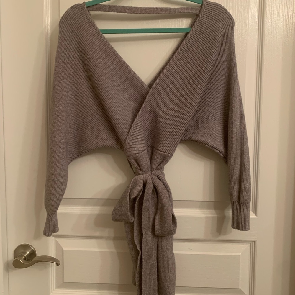 grey sweater dress